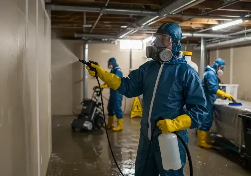 Basement Sanitization and Antimicrobial Treatment process in Hermantown, MN